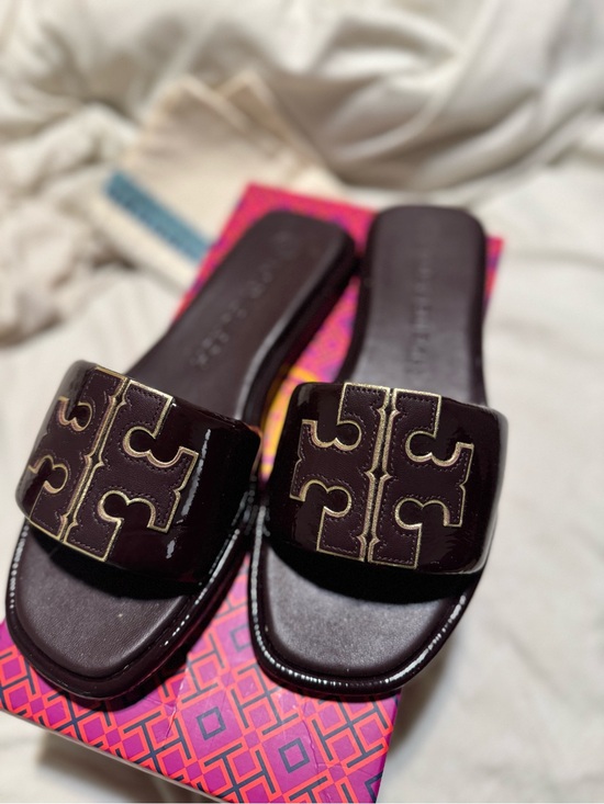 Tory Burch Shoes - Tory Burch Plum Slides